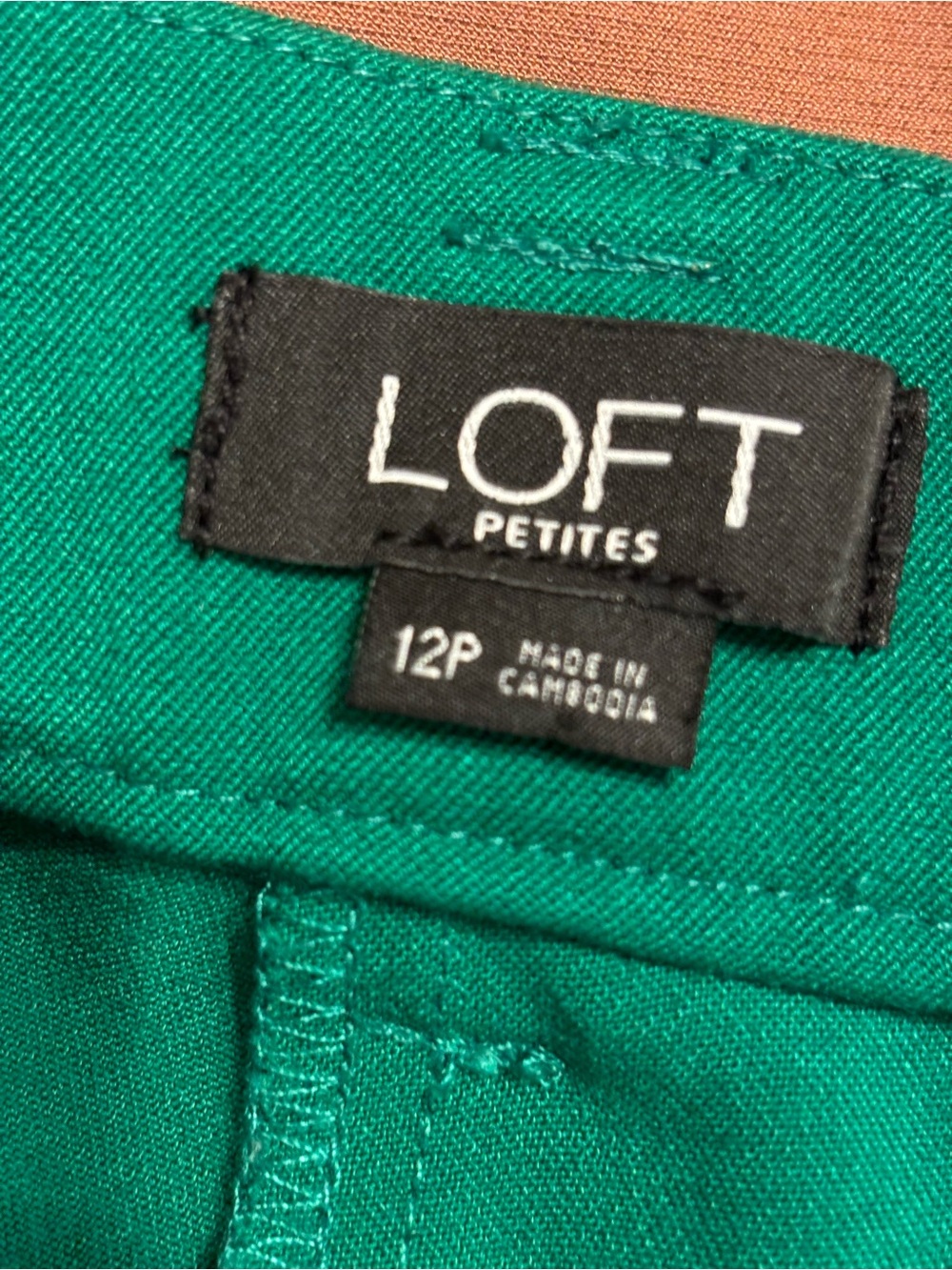 Loft Green Tie-Waist Cropped Trousers - Picture 2 of 4